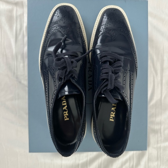 Prada Navy Blue Women's Shoes - Picture 2 of 4